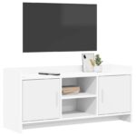 vidaXL TV skrinka 102 x 33 x 47 cm Biela Kompozitné drevo – Obrázok 2