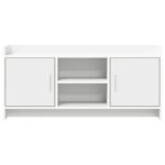 vidaXL TV skrinka 102 x 33 x 47 cm Biela Kompozitné drevo – Obrázok 4