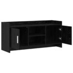 vidaXL TV skrinka 102 x 33 x 47 cm Čierny dub Kompozitné drevo – Obrázok 3