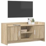 vidaXL TV skrinka 102 x 33 x 47 cm Dub sonoma Kompozitné drevo – Obrázok 2
