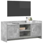 vidaXL TV skrinka 102 x 33 x 47 cm Betónovo sivá Kompozitné drevo – Obrázok 2