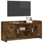 vidaXL TV skrinka 102 x 33 x 47 cm Dymový dub Kompozitné drevo – Obrázok 2