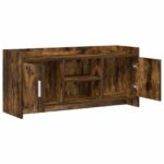 vidaXL TV skrinka 102 x 33 x 47 cm Dymový dub Kompozitné drevo – Obrázok 3