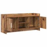 vidaXL TV skrinka 102 x 33 x 47 cm Staré drevo Kompozitné drevo – Obrázok 3