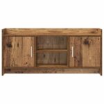 vidaXL TV skrinka 102 x 33 x 47 cm Staré drevo Kompozitné drevo – Obrázok 4