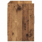 vidaXL TV skrinka 102 x 33 x 47 cm Staré drevo Kompozitné drevo – Obrázok 5