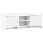 vidaXL TV skrinka 130 x 33 x 47 cm Biela Kompozitné drevo