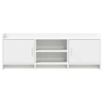 vidaXL TV skrinka 130 x 33 x 47 cm Biela Kompozitné drevo – Obrázok 4