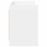 vidaXL TV skrinka 130 x 33 x 47 cm Biela Kompozitné drevo – Obrázok 5