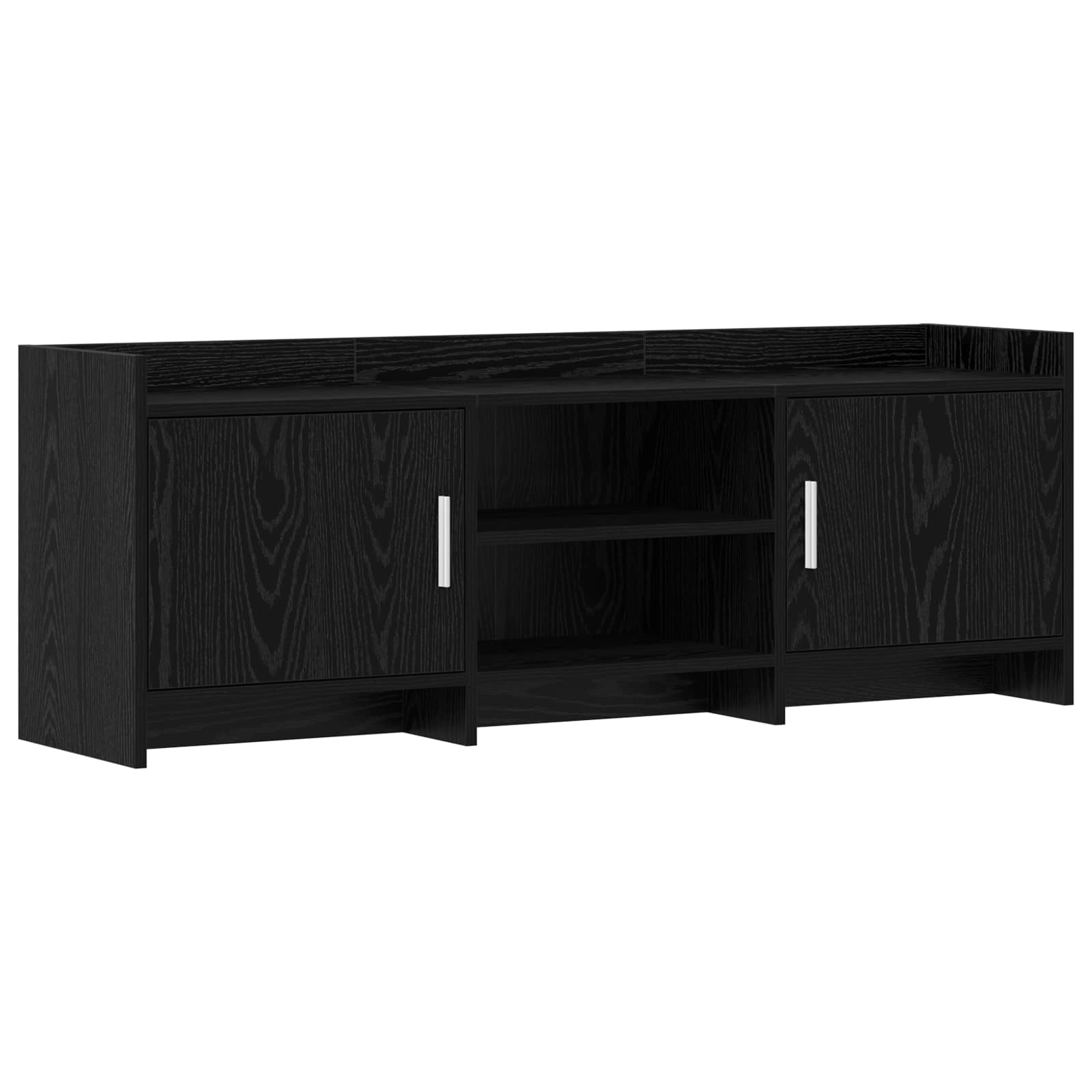 8011172_1.jpg vidaXL TV skrinka 130 x 33 x 47 cm Čierny dub Kompozitné drevo – Obrázok 1