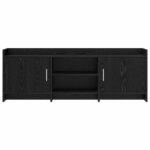vidaXL TV skrinka 130 x 33 x 47 cm Čierny dub Kompozitné drevo – Obrázok 4