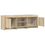 vidaXL TV skrinka 130 x 33 x 47 cm Dub sonoma Kompozitné drevo – Obrázok 3