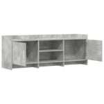 vidaXL TV skrinka 130 x 33 x 47 cm Betónovo sivá Kompozitné drevo – Obrázok 3