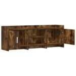 vidaXL TV skrinka 130 x 33 x 47 cm Dymový dub Kompozitné drevo – Obrázok 3