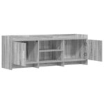 vidaXL TV skrinka 130 x 33 x 47 cm Sivý Sonoma Kompozitné drevo – Obrázok 3