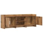 vidaXL TV skrinka 130 x 33 x 47 cm Staré drevo Kompozitné drevo – Obrázok 3