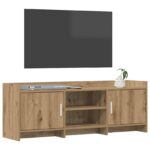 vidaXL TV skrinka 130 x 33 x 47 cm Dub artisan Kompozitné drevo – Obrázok 2