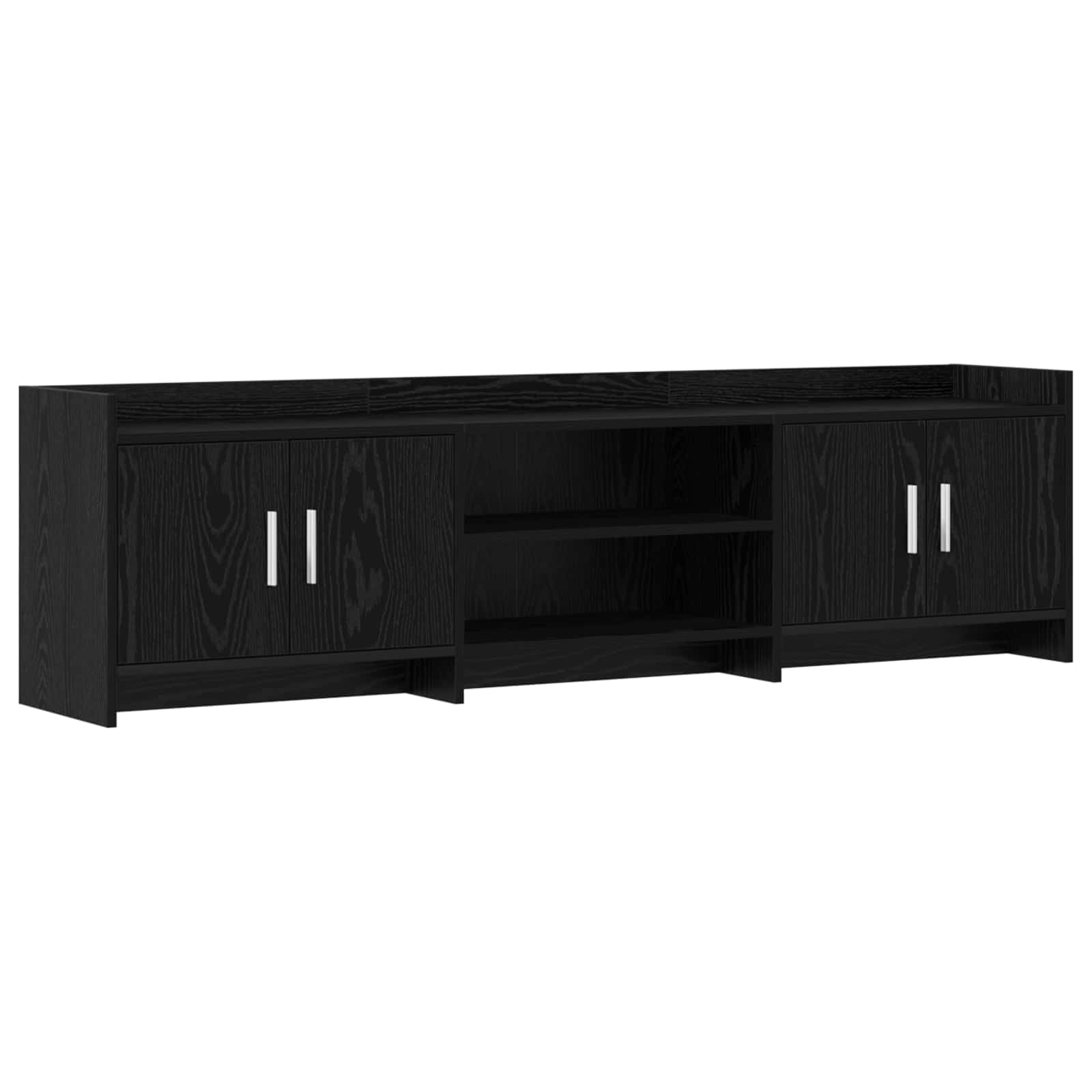 8011180_1.jpg vidaXL TV skrinka 168 x 33 x 47 cm Čierny dub Kompozitné drevo – Obrázok 1