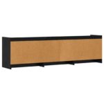 vidaXL TV skrinka 168 x 33 x 47 cm Čierny dub Kompozitné drevo – Obrázok 6