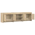vidaXL TV skrinka 168 x 33 x 47 cm Dub sonoma Kompozitné drevo – Obrázok 3
