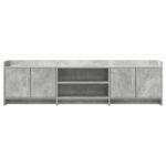 vidaXL TV skrinka 168 x 33 x 47 cm Betónovo sivá Kompozitné drevo – Obrázok 4