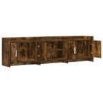vidaXL TV skrinka 168 x 33 x 47 cm Dymový dub Kompozitné drevo – Obrázok 3