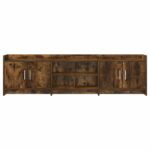 vidaXL TV skrinka 168 x 33 x 47 cm Dymový dub Kompozitné drevo – Obrázok 4