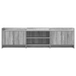 vidaXL TV skrinka 168 x 33 x 47 cm Sivý Sonoma Kompozitné drevo – Obrázok 4