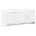 vidaXL TV skrinka 102 x 33 x 47 cm Biela Kompozitné drevo