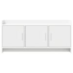 vidaXL TV skrinka 102 x 33 x 47 cm Biela Kompozitné drevo – Obrázok 4