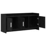 vidaXL TV skrinka 102 x 33 x 47 cm Čierny dub Kompozitné drevo – Obrázok 3