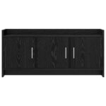 vidaXL TV skrinka 102 x 33 x 47 cm Čierny dub Kompozitné drevo – Obrázok 4