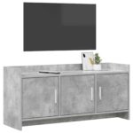 vidaXL TV skrinka 102 x 33 x 47 cm Betónovo sivá Kompozitné drevo – Obrázok 2
