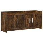 vidaXL TV skrinka 102 x 33 x 47 cm Dymový dub Kompozitné drevo