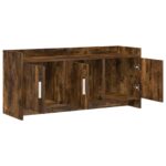 vidaXL TV skrinka 102 x 33 x 47 cm Dymový dub Kompozitné drevo – Obrázok 3