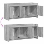 vidaXL TV skrinka 102 x 33 x 47 cm Sivý Sonoma Kompozitné drevo – Obrázok 8