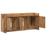 vidaXL TV skrinka 102 x 33 x 47 cm Staré drevo Kompozitné drevo – Obrázok 3