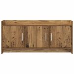 vidaXL TV skrinka 102 x 33 x 47 cm Staré drevo Kompozitné drevo – Obrázok 4