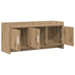 vidaXL TV skrinka 102 x 33 x 47 cm Dub artisan Kompozitné drevo – Obrázok 3