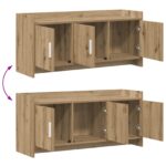 vidaXL TV skrinka 102 x 33 x 47 cm Dub artisan Kompozitné drevo – Obrázok 8