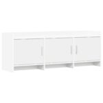 vidaXL TV skrinka 130 x 33 x 47 cm Biela Kompozitné drevo