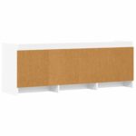 vidaXL TV skrinka 130 x 33 x 47 cm Biela Kompozitné drevo – Obrázok 6