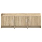 vidaXL TV skrinka 130 x 33 x 47 cm Dub sonoma Kompozitné drevo – Obrázok 4