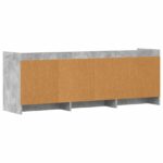 vidaXL TV skrinka 130 x 33 x 47 cm Betónovo sivá Kompozitné drevo – Obrázok 6