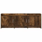 vidaXL TV skrinka 130 x 33 x 47 cm Dymový dub Kompozitné drevo – Obrázok 4