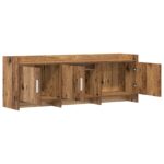 vidaXL TV skrinka 130 x 33 x 47 cm Staré drevo Kompozitné drevo – Obrázok 3