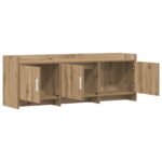 vidaXL TV skrinka 130 x 33 x 47 cm Dub artisan Kompozitné drevo – Obrázok 3