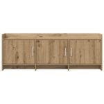 vidaXL TV skrinka 130 x 33 x 47 cm Dub artisan Kompozitné drevo – Obrázok 4