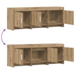 vidaXL TV skrinka 130 x 33 x 47 cm Dub artisan Kompozitné drevo – Obrázok 9