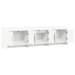 vidaXL TV skrinka 168 x 33 x 47 cm Biela Kompozitné drevo – Obrázok 3